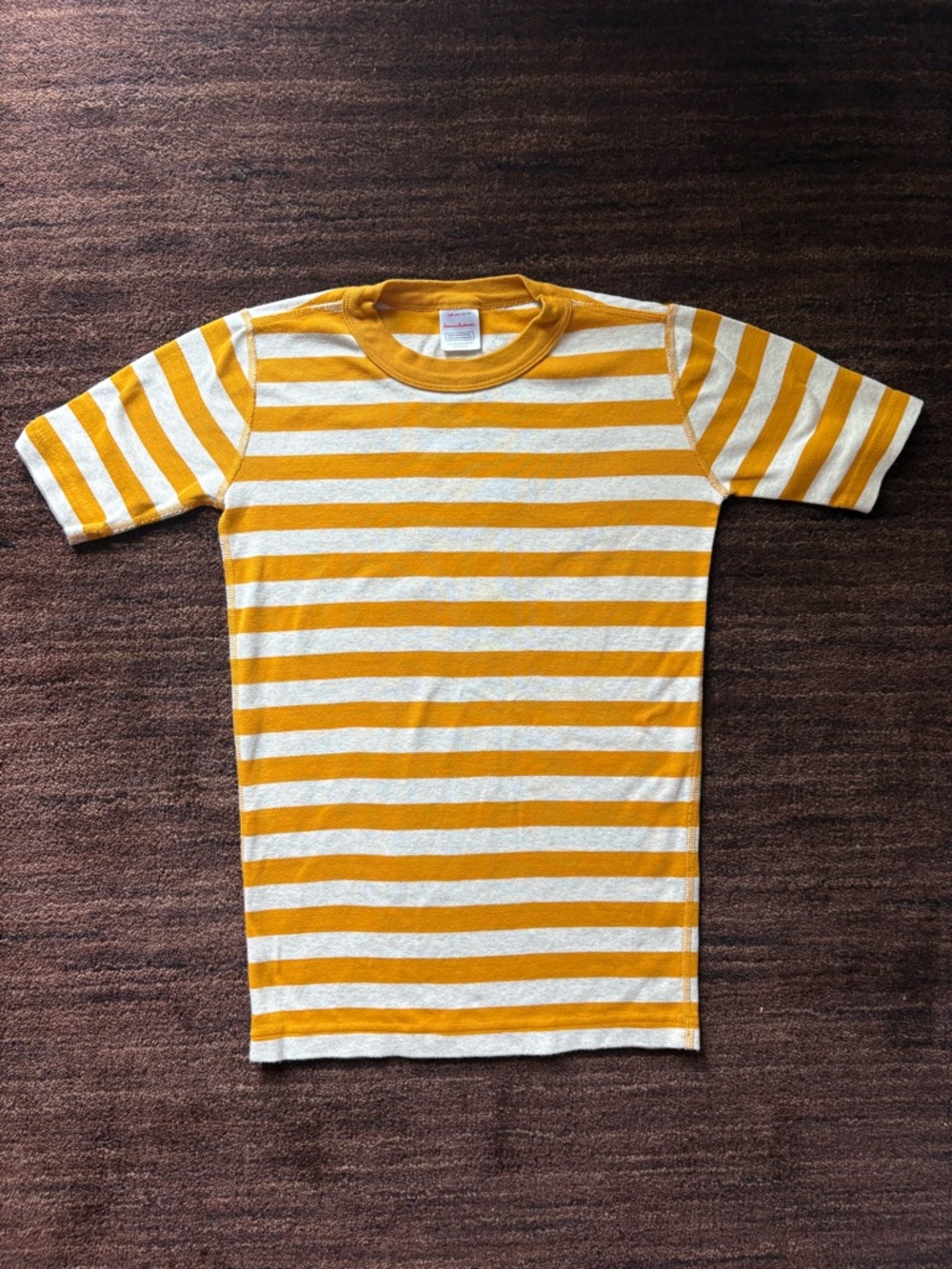 Hanna Andersson Yellow Striped Pajama Top